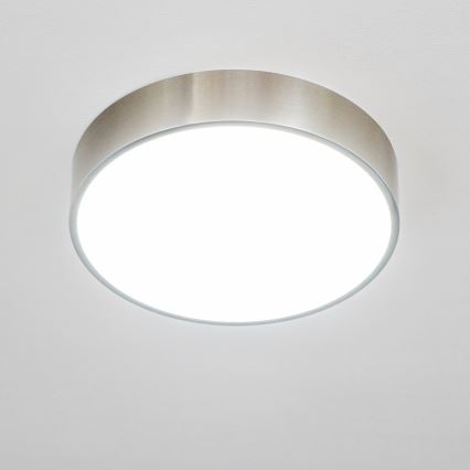 Brilagi - Plafonieră LED pentru baie POOL, 24 W, 230 V, 3000/4000/5500 K, Ø 30 cm, IP54, crom mat