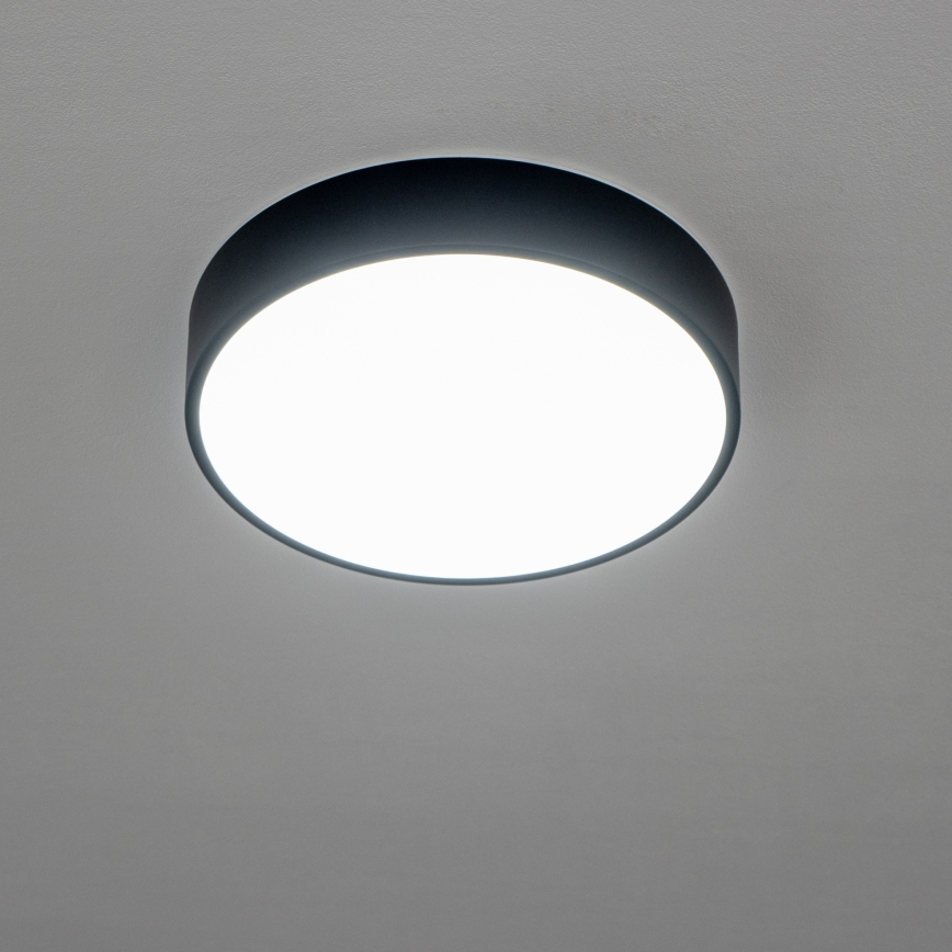 Brilagi - Plafonieră LED pentru baie POOL, 24 W, 230 V, 3000/4000/5500 K, diametru 30 cm, IP54, neagră