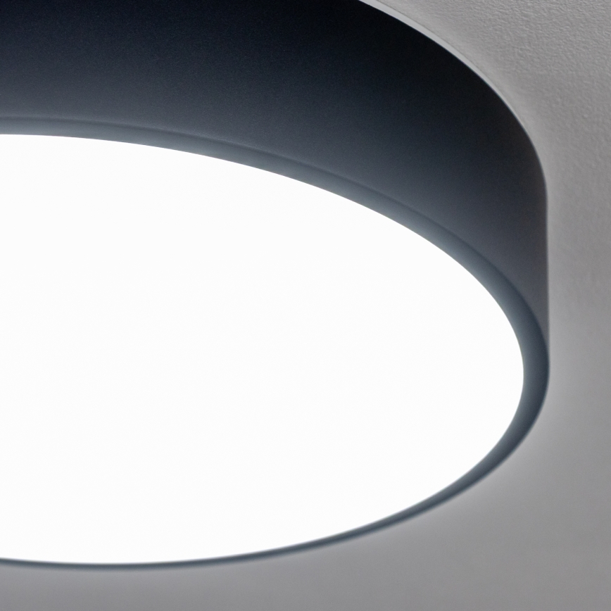 Brilagi - Plafonieră LED pentru baie POOL, 24 W, 230 V, 3000/4000/5500 K, diametru 30 cm, IP54, neagră