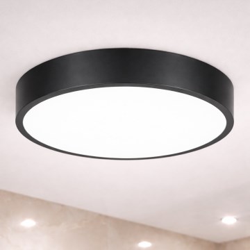 Brilagi - Plafonieră LED pentru baie POOL LED/36W/230V 3000/4000/5500K Ø 40 cm IP54 neagră