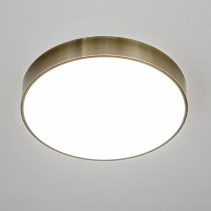 Brilagi - Plafonieră LED pentru baie POOL, 36W/230V, 3000/4000/5500K, Ø 40 cm, IP54, alamă