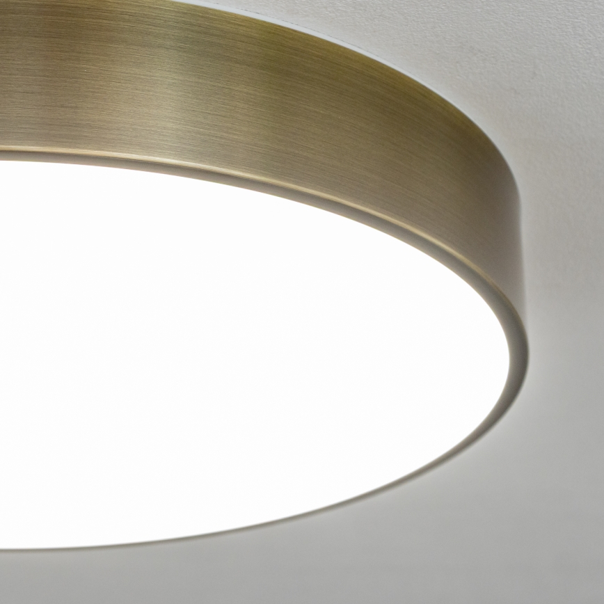 Brilagi - Plafonieră LED pentru baie POOL, 36W/230V, 3000/4000/5500K, Ø 40 cm, IP54, alamă