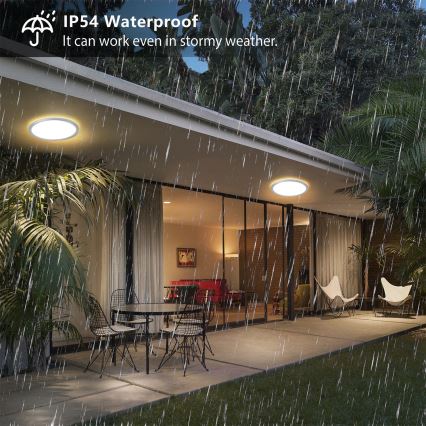 Brilagi - Plafonieră LED pentru baie ULTRA SLIM LED/12W/230V Ø 22,5 cm argintie IP54