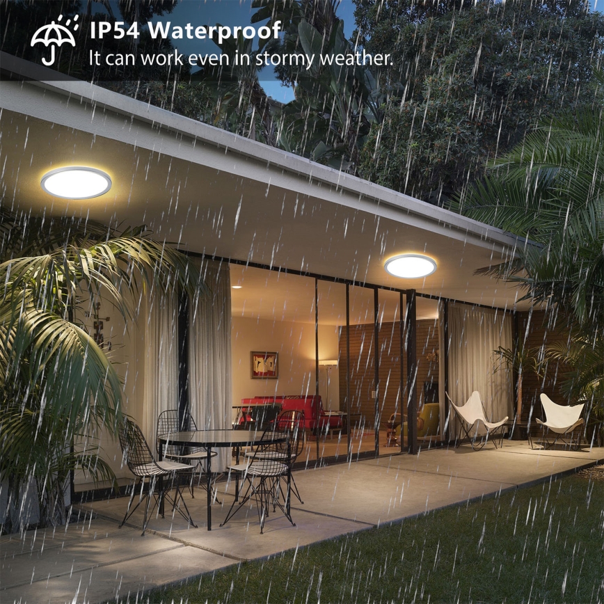 Brilagi - Plafonieră LED pentru baie ULTRA SLIM LED/12W/230V Ø 22,5 cm argintie IP54