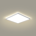 Brilagi - Plafonieră LED pentru baie Ultra Slim, 18 W, 230 V, 30 x 30 cm, argintie, IP54