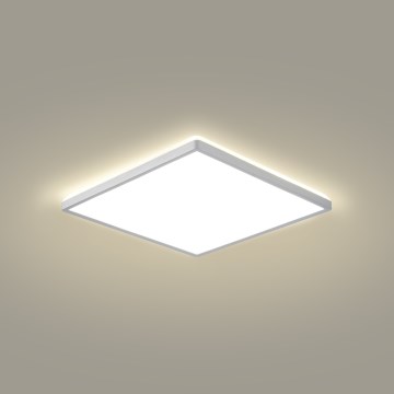 Brilagi - Plafonieră LED pentru baie Ultra Slim, 18 W, 230 V, 30 x 30 cm, argintie, IP54