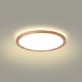 Brilagi - Plafonieră LED pentru baie ULTRA SLIM, 18 W, 230 V, Ø 30 cm, aur roz, IP54