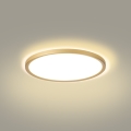 Brilagi - Plafonieră LED pentru baie ULTRA SLIM, 18W, 230V, Ø 30 cm, auriu, IP54