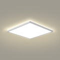 Brilagi - Plafonieră LED pentru baie ULTRA SLIM, 24 W, 230 V, 42 x 42 cm, argintie, IP54