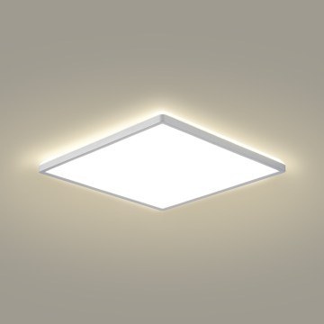 Brilagi - Plafonieră LED pentru baie ULTRA SLIM, 24 W, 230 V, 42 x 42 cm, argintie, IP54