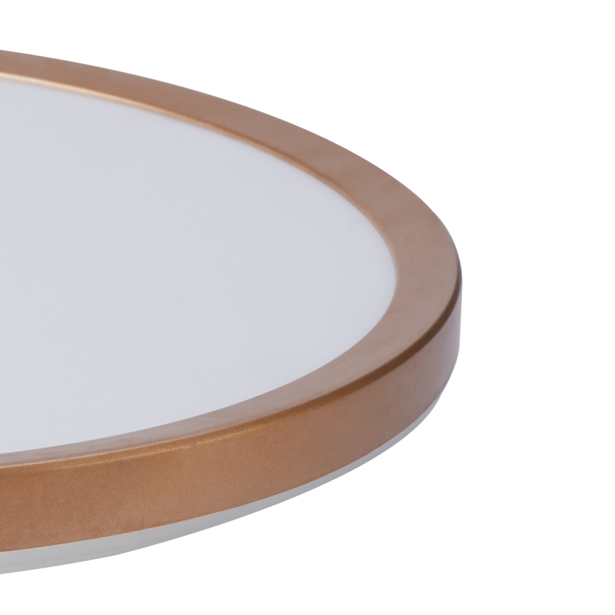 Brilagi - Plafonieră LED pentru baie ULTRA SLIM, 24W/230V, Ø 42 cm, aur roz, IP54