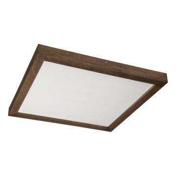 Brilagi - Plafonieră LED pentru baie WOODY FRAME, 40W, 230V, 60x60 cm, IP44, finisaj stejar-nuc