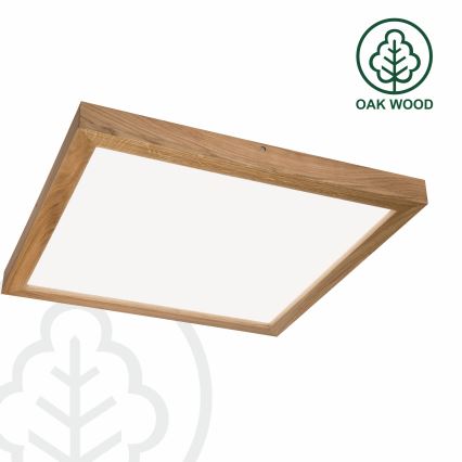 Brilagi - Plafonieră LED pentru baie WOODY FRAME LED/40W/230V 60x60 cm IP44 stejar