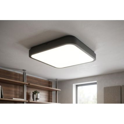 BRILAGI - Plafonieră LED pentru baie ZENNA LED/36W/230V 41x41 cm IP44 negru