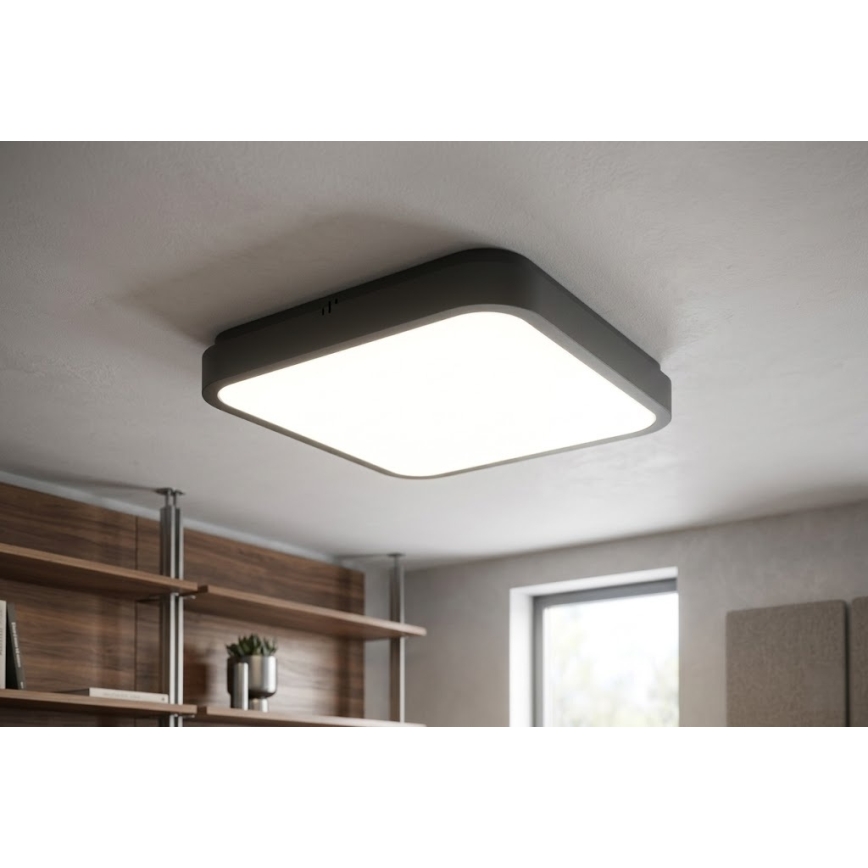 BRILAGI - Plafonieră LED pentru baie ZENNA LED/36W/230V 41x41 cm IP44 negru