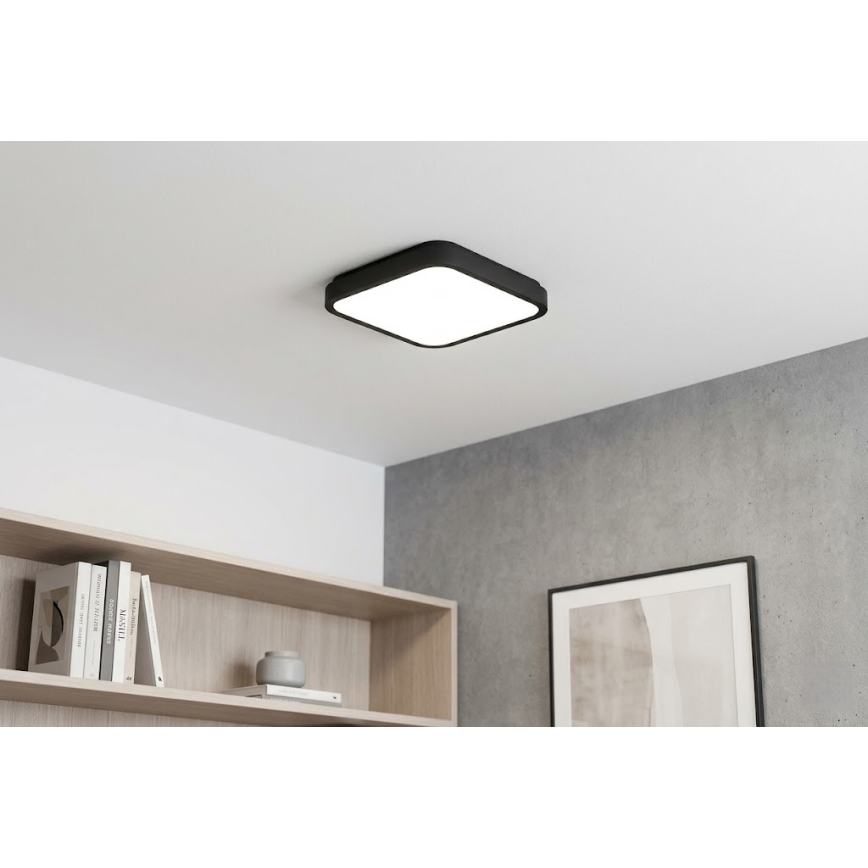 BRILAGI - Plafonieră LED pentru baie ZENNA LED/36W/230V 41x41 cm IP44 negru