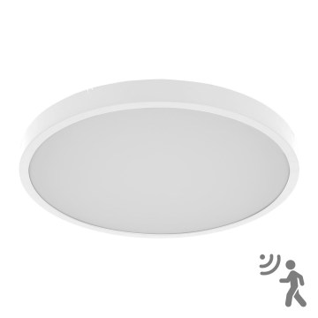 Brilagi - Plafonieră LED pentru baie ZENNA cu senzor, 24W/230V, Ø 35 cm, IP44, alb + telecomandă