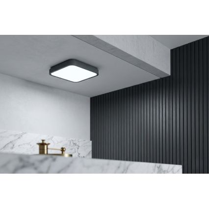 BRILAGI - Plafonieră pentru baie ZENNA LED/24W/230V 34,5x34,5 cm IP44 antracit