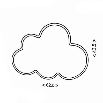 Brilagi - Plafonieră LED pentru copii CLOUD LED/54W/230V albă