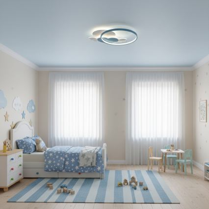 Brilagi - Plafonieră LED pentru copii LOVE 48W/230V 3000/4500/6000K albastră