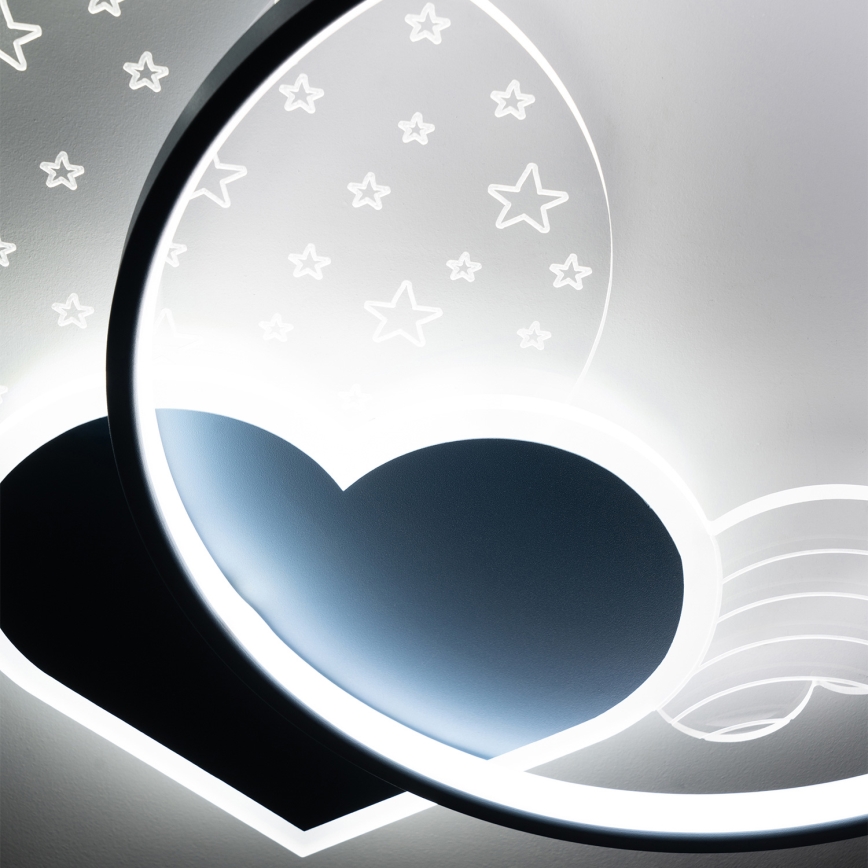 Brilagi - Plafonieră LED pentru copii LOVE 48W/230V 3000/4500/6000K albastră