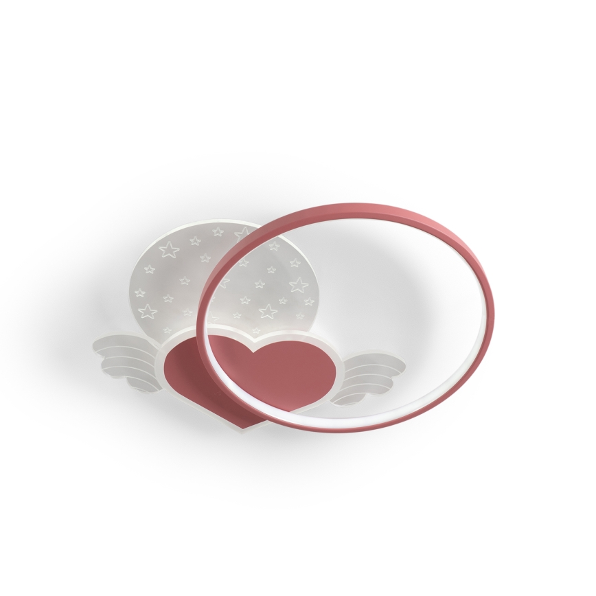 Brilagi - Plafonieră LED pentru copii LOVE, 48W, 230V, 3000/4500/6000K, roz