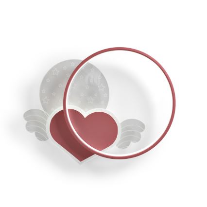 Brilagi - Plafonieră LED pentru copii LOVE, 48W, 230V, 3000/4500/6000K, roz