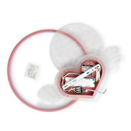 Brilagi - Plafonieră LED pentru copii LOVE, 48W, 230V, 3000/4500/6000K, roz