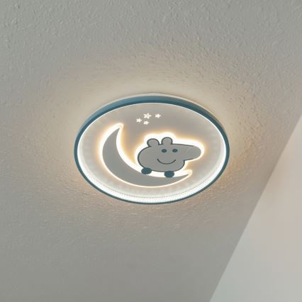 Brilagi - Lampă LED de tavan pentru copii PIGGY, 70W, 230V, 3000/4500/6000K, Ø 45 cm