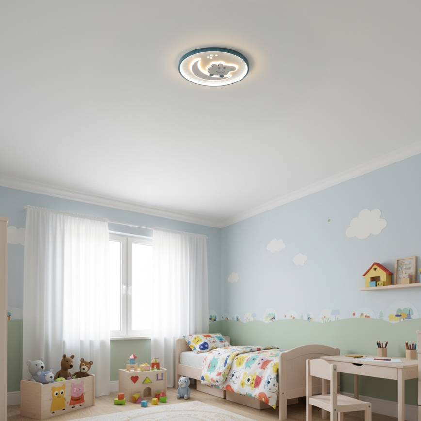 Brilagi - Lampă LED de tavan pentru copii PIGGY, 70W, 230V, 3000/4500/6000K, Ø 45 cm