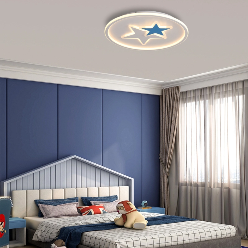 Brilagi - Plafonieră LED pentru copii STARS, 35 W, 230 V, Ø 53 cm