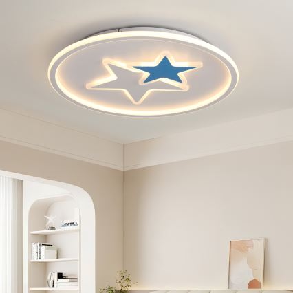 Brilagi - Plafonieră LED pentru copii STARS, 35 W, 230 V, Ø 53 cm