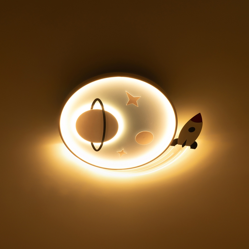 Brilagi - Plafonieră LED pentru copii STARSHIP LED/64W/230V 3000/4500/6000K albastră