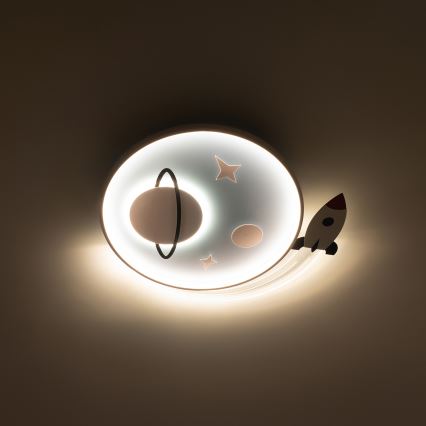 Brilagi - Plafonieră LED pentru copii STARSHIP LED/64W/230V 3000/4500/6000K albastră