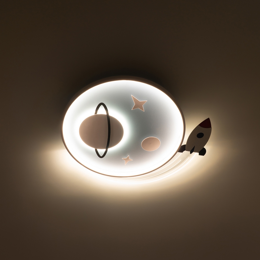 Brilagi - Plafonieră LED pentru copii STARSHIP LED/64W/230V 3000/4500/6000K albastră
