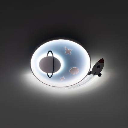 Brilagi - Plafonieră LED pentru copii STARSHIP LED/64W/230V 3000/4500/6000K albastră