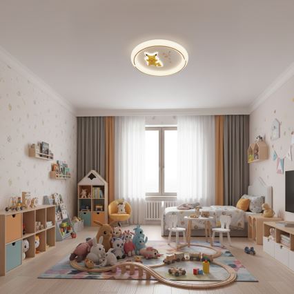 Brilagi - Plafonieră LED pentru copii THUNDER 90W, 230V, 3000/4500/6000K, Ø 50 cm