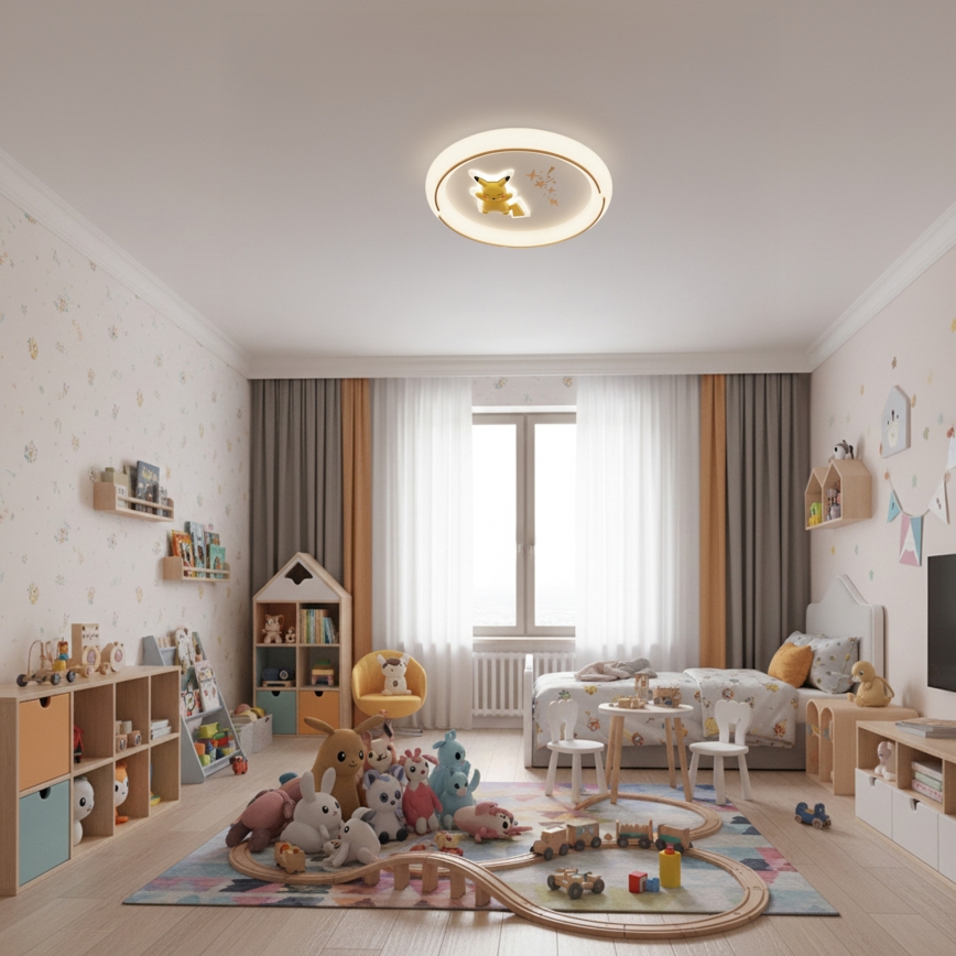 Brilagi - Plafonieră LED pentru copii THUNDER 90W, 230V, 3000/4500/6000K, Ø 50 cm