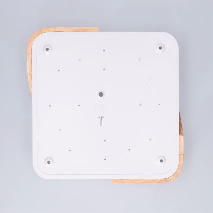Brilagi - Plafonieră LED PILANA LED/24W/230V, stejar/alb, 32 x 32 cm