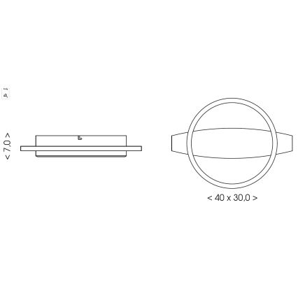 Brilagi - Plafonieră LED PLANK LED/16W/230V 4000K 30x40 cm lemn