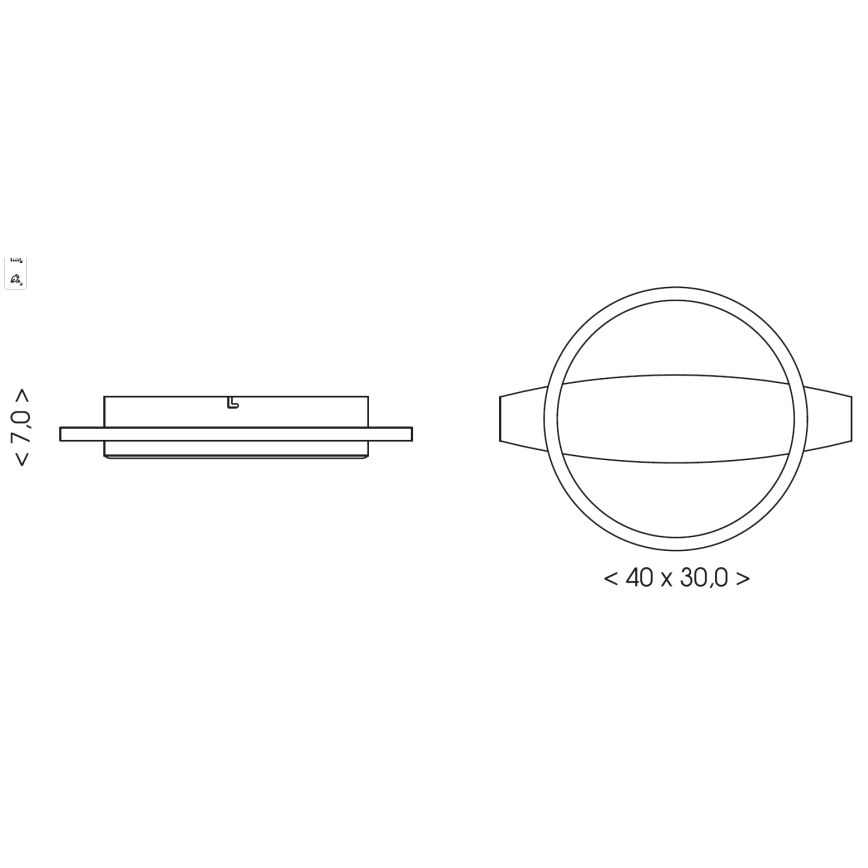 Brilagi - Plafonieră LED PLANK LED/16W/230V 4000K 30x40 cm lemn