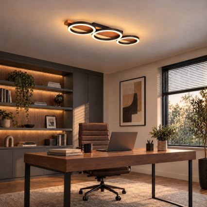 BRILAGI - Plafonieră LED PLANK LED/28W/230V 4000K 25x70 cm finisaj lemn