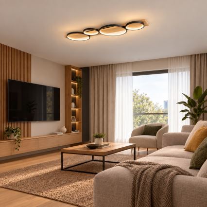 BRILAGI - Plafonieră LED PLANK LED/38W/230V 4000K 40x120 cm lemn