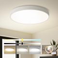 Brilagi - Plafonieră LED POOL, 100W, 230V, 3000/4000/6000K, Ø 80 cm, albă