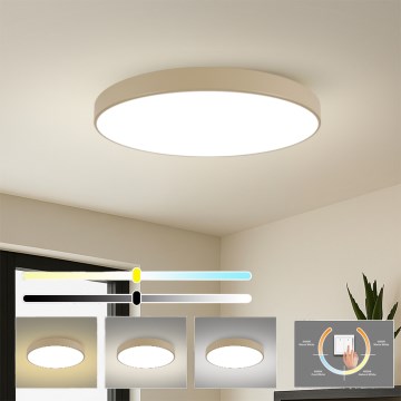 Brilagi - Plafonieră LED POOL, 128 W, 230 V, 3000/4000/6000K, Ø 100 cm, bej