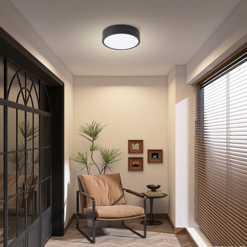 Brilagi - Plafonieră LED POOL, 18W/230V, 3000/4000/6000K, ø 20 cm, negru