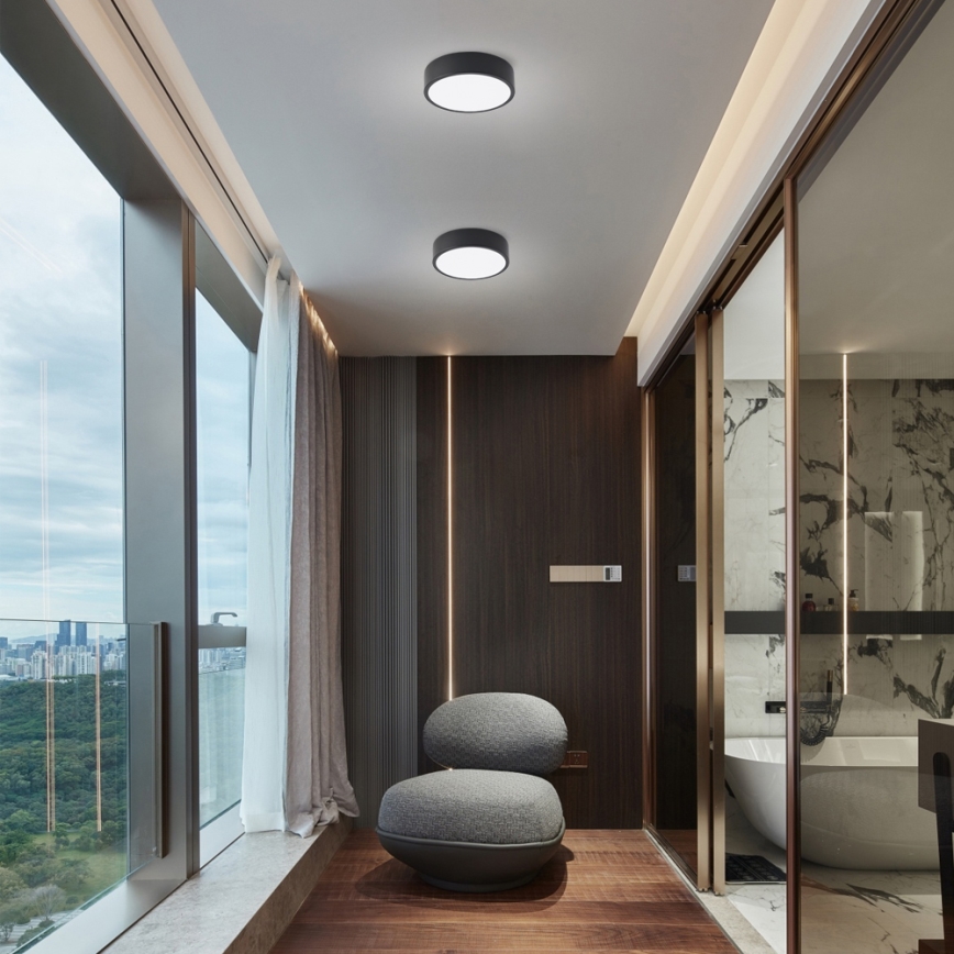 Brilagi - Plafonieră LED POOL, 18W/230V, 3000/4000/6000K, ø 20 cm, negru