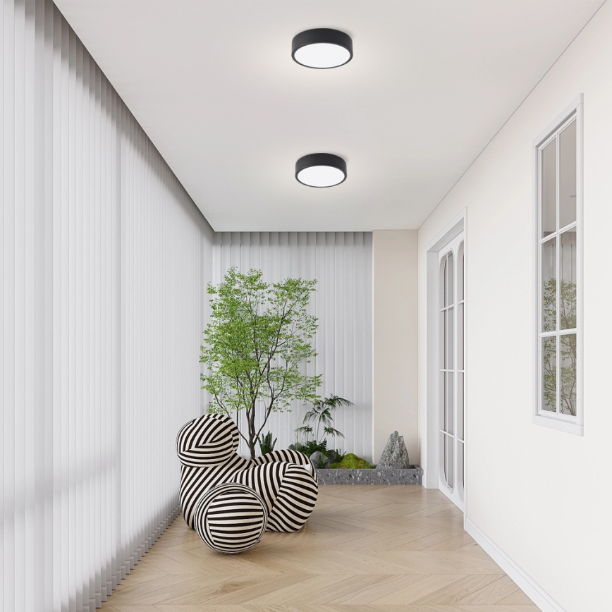 Brilagi - Plafonieră LED POOL, 18W/230V, 3000/4000/6000K, ø 20 cm, negru