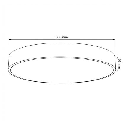 Brilagi - Plafonieră LED POOL/36W/230V 3000/4000/6000K Ø 30 cm bej