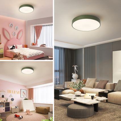 Brilagi - Plafonieră LED POOL LED/36W/230V 3000/4000/6000K Ø 30 cm verde